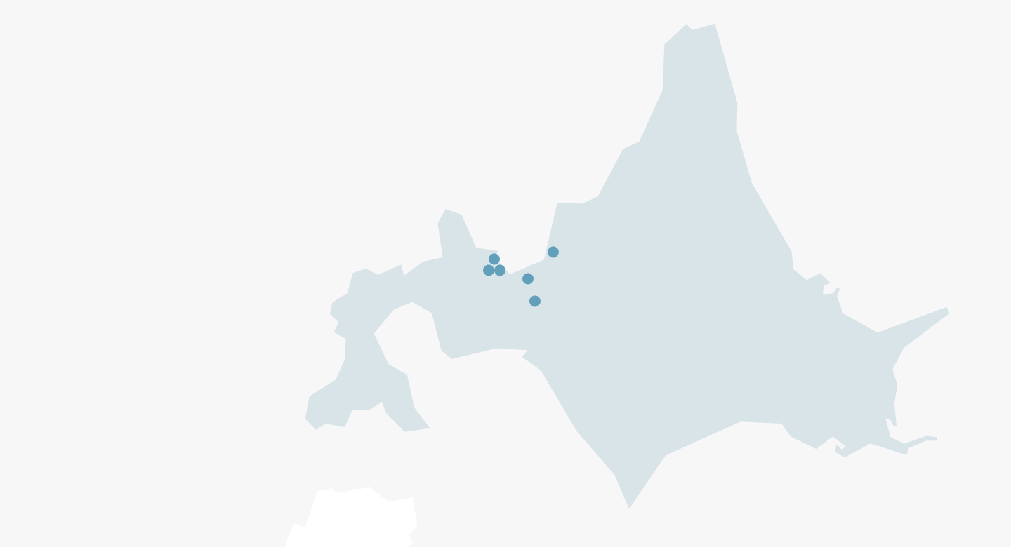 日本ライフデザイン事業所所在地図